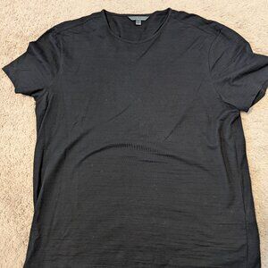John Varvatos Short Sleeve T-Shirt - Black - Mens Size Large
